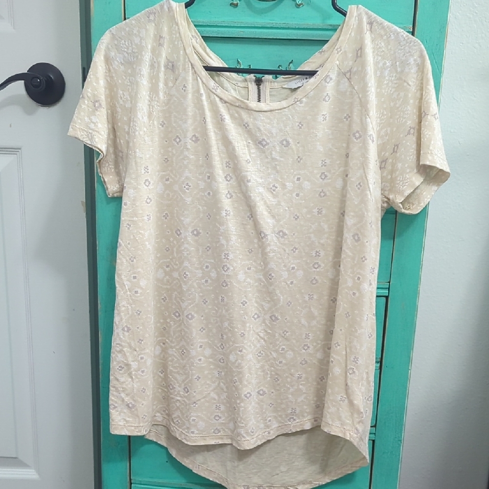 Lucky Brand Cream Relaxed Tee